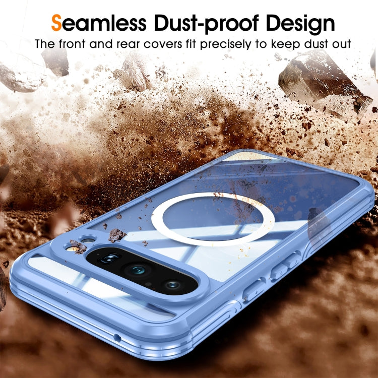 For Google Pixel 9 / 9 Pro RedPepper Transparent IP54 Life Waterproof Phone Case(Blue)