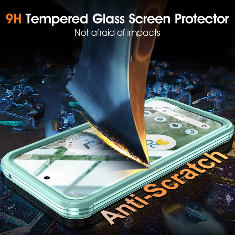 For Google Pixel 9 / 9 Pro RedPepper Transparent IP54 Life Waterproof Phone Case(Green)
