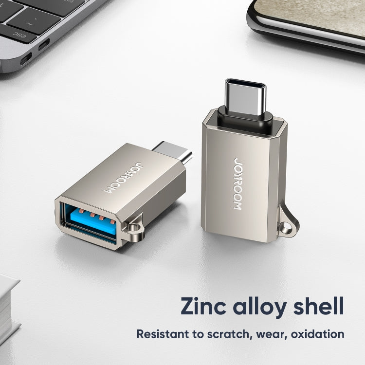 JOYROOM S-H151 Upgraded Version USB-C / Type-C Male c 3.0 Female OTG Adapter(Pearl Nickel)