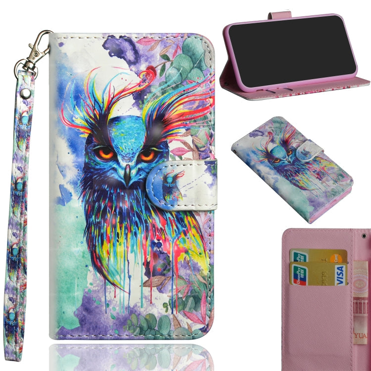 3D Painting Pattern Horizontal Flip TPU + PU Leather Case with Holder & Card Slots & Wallet, For Xiaomi Redmi 9A, For Xiaomi Redmi 9C