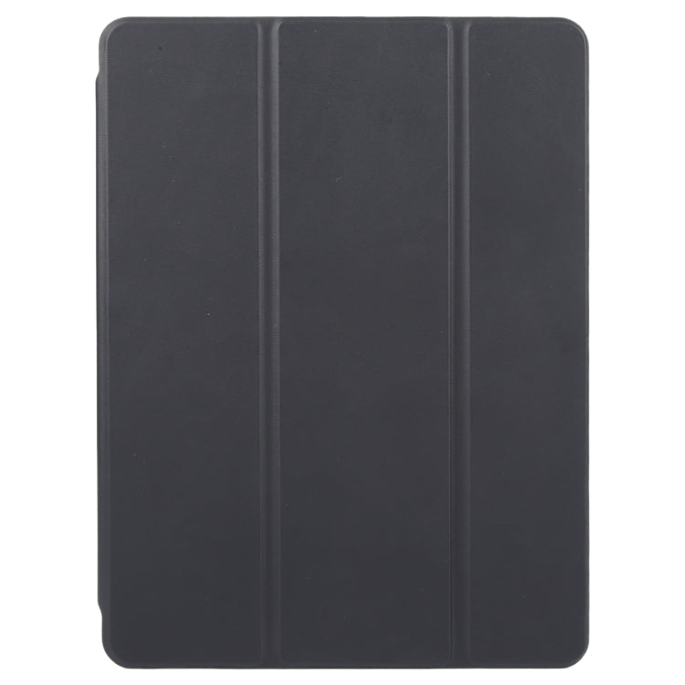 For iPad 2025 / 2022 GEBEI Acrylic TPU 3-folding Rotating Smart Tablet Leather Case withh Pen Slot(Black)