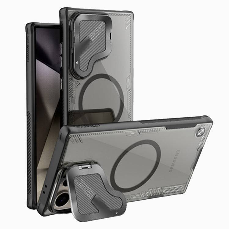 For Samsung Galaxy S24 Ultra 5G NILLKIN Ice Air Prop Series MagSafe Magnetic Cover Version Phone Case(Black)