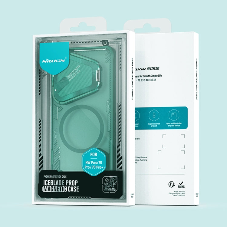 For Huawei Pura 70 Pro / 70 Pro+ NILLKIN Ice Air Prop Series MagSafe Magnetic Phone Case(Green)