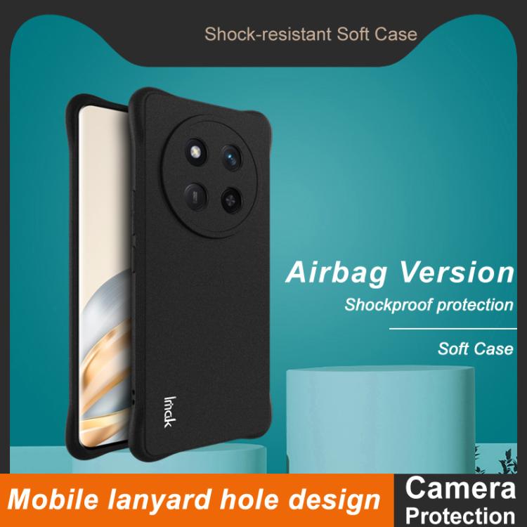 For Honor Magic7 Lite imak Shockproof Airbag TPU Phone Case(Matte Black)