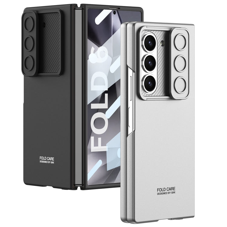 For Samsung Galaxy Z Fold6 GKK Integrated Ultra-thin Sliding Window Phone Case(Grey)