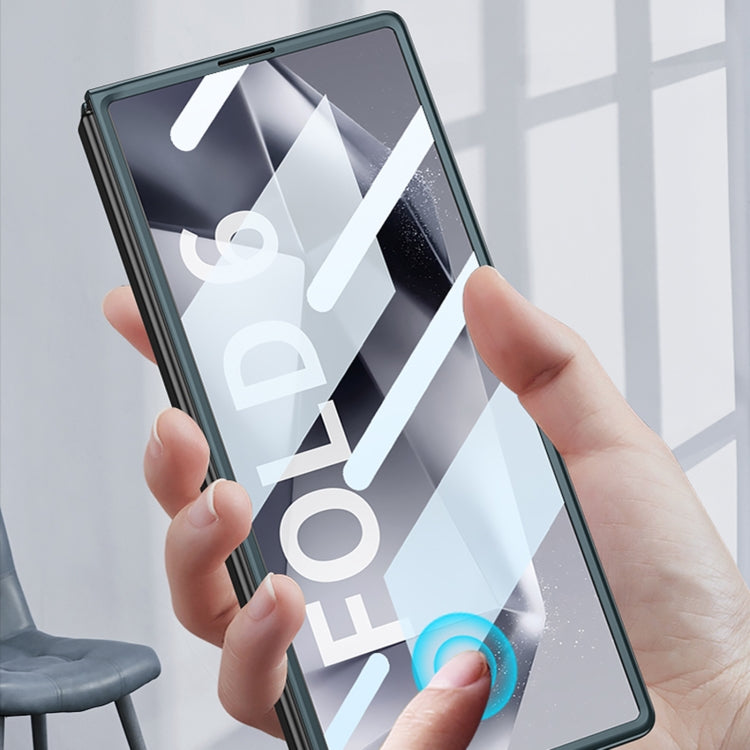 For Samsung Galaxy Z Fold6 GKK Integrated Accurate Hole Ultra-thin Square Ring Holder Phone Case(Silver)