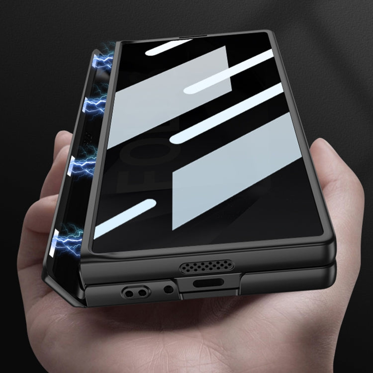 For Samsung Galaxy Z Fold6 GKK Integrated Anti Peep Full Coverage Magnetic Fold Phone Case(Grey)