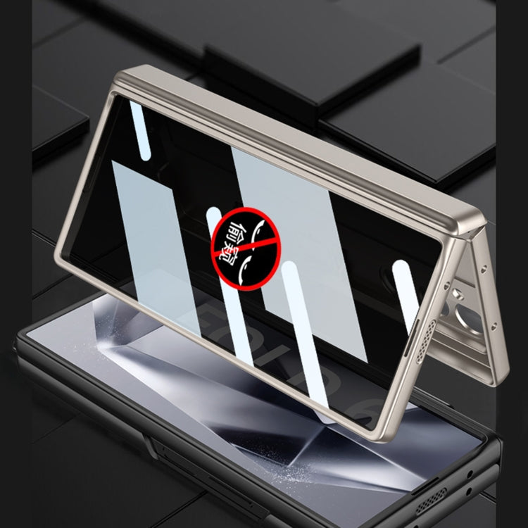 For Samsung Galaxy Z Fold6 GKK Integrated Anti Peep Full Coverage Magnetic Fold Phone Case(Grey)