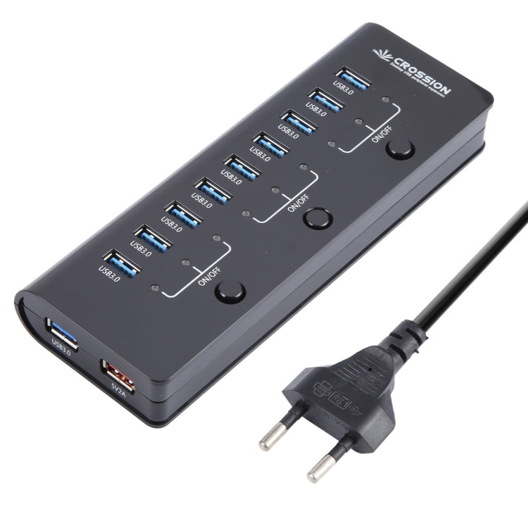 ORICO CRU3-H9C1 10 Port USB3.0 12V 4A HUB Power Adapter, Plug:EU Plug