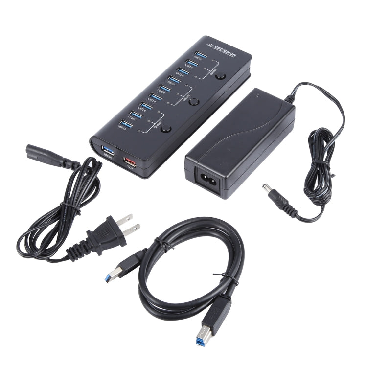 ORICO CRU3-H9C1 10 Port USB3.0 12V 4A HUB Power Adapter, Plug:US Plug