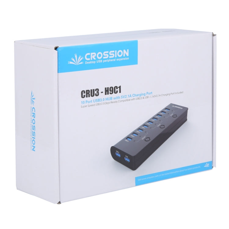 ORICO CRU3-H9C1 10 Port USB3.0 12V 4A HUB Power Adapter, Plug:EU Plug