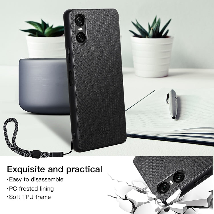 For Sony Xperia 10 VI ViLi TH Series Shockproof Phone Case(Black)