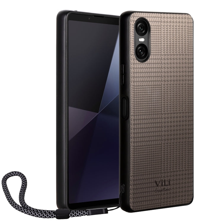 For Sony Xperia 10 VI ViLi TH Series Shockproof Phone Case(Grey)