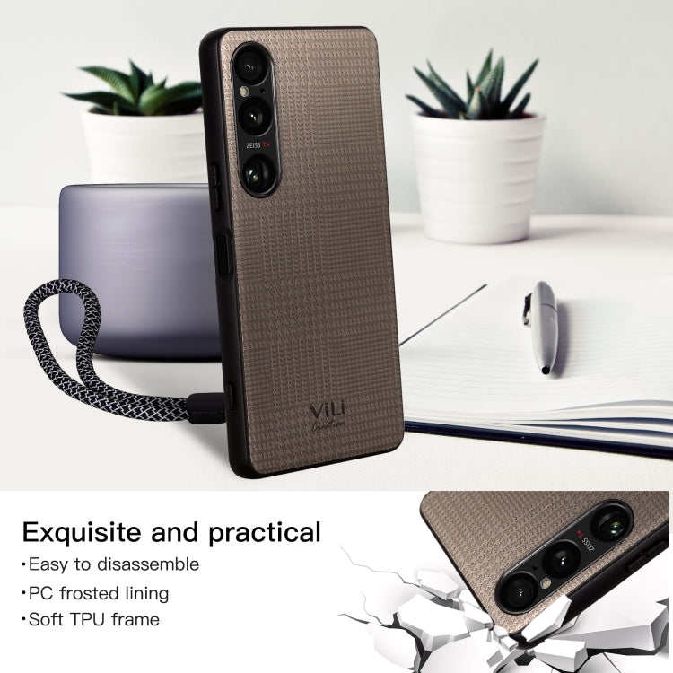 For Sony Xperia 1 VI ViLi TH Series Shockproof Phone Case(Grey)
