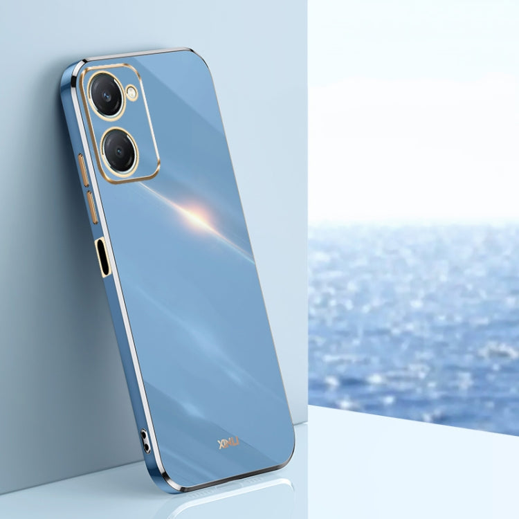 For vivo Y18 XINLI Straight Edge 6D Electroplate TPU Phone Case(Celestial Blue)