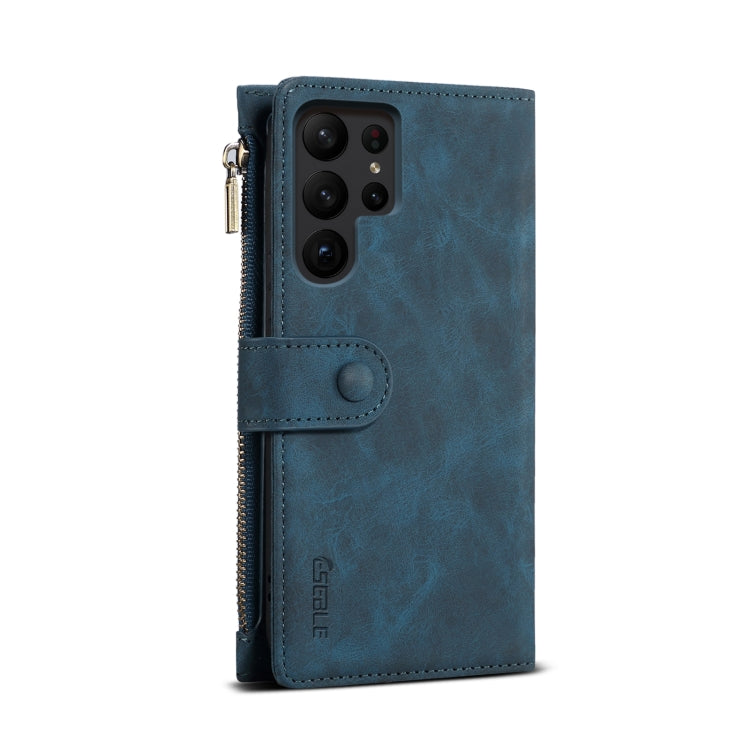 For Samsung Galaxy S24 Ultra 5G ESEBLE Retro Frosted RFID Flip Leather Phone Case(Dark Green)