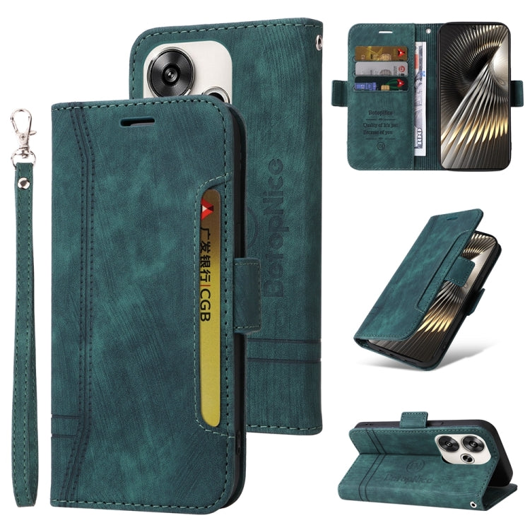 For Xiaomi Poco F6 BETOPNICE Dual-side Buckle Leather Phone Case(Green)