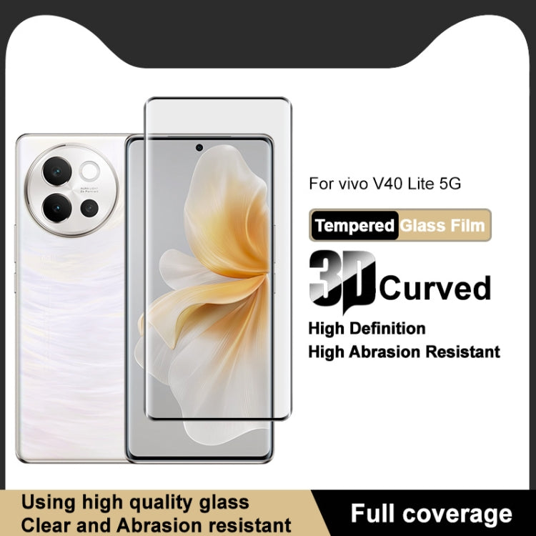 For vivo V40 Lite 5G imak 3D Curved Full Screen Tempered Glass Film
