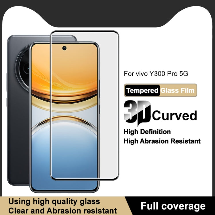 For vivo Y300 Pro 5G imak 3D Curved Full Screen Tempered Glass Film