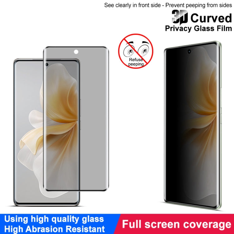 For vivo V40 Lite 5G imak 3D Curved Privacy Full Screen Tempered Glass Film