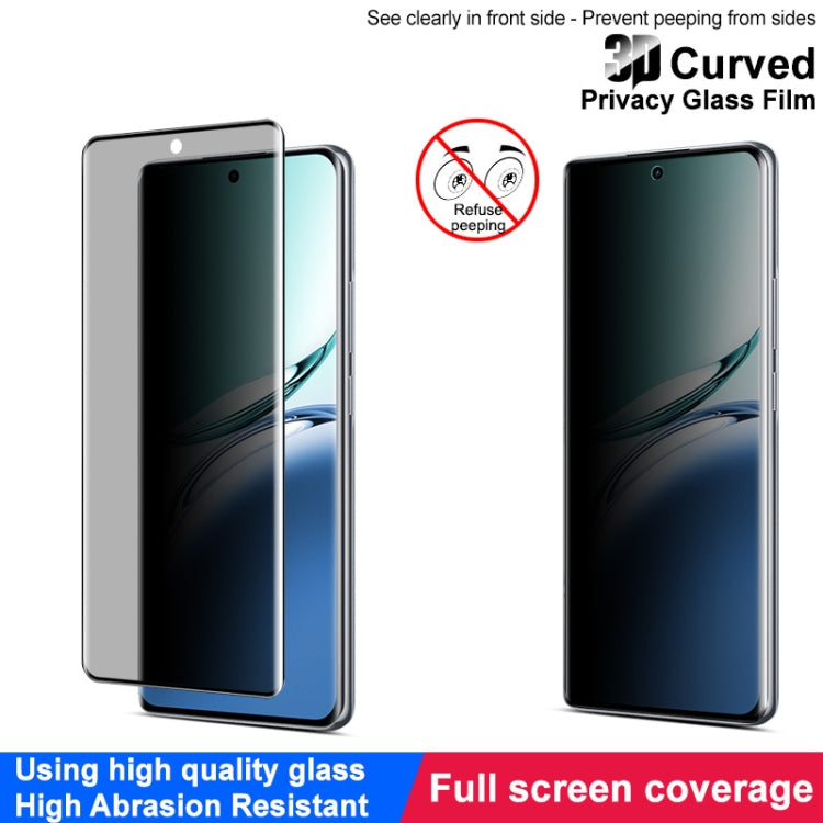 For OPPO F27 Pro+ / F27 Pro imak 3D Curved Privacy Full Screen Tempered Glass Film
