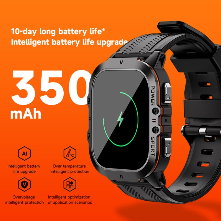 LEMFO C26 1.96 inch Sport Smart Watch, Support Bluetooth Call / Message Notification / Heart Rate / Blood Pressure Health Monitor(Blue)