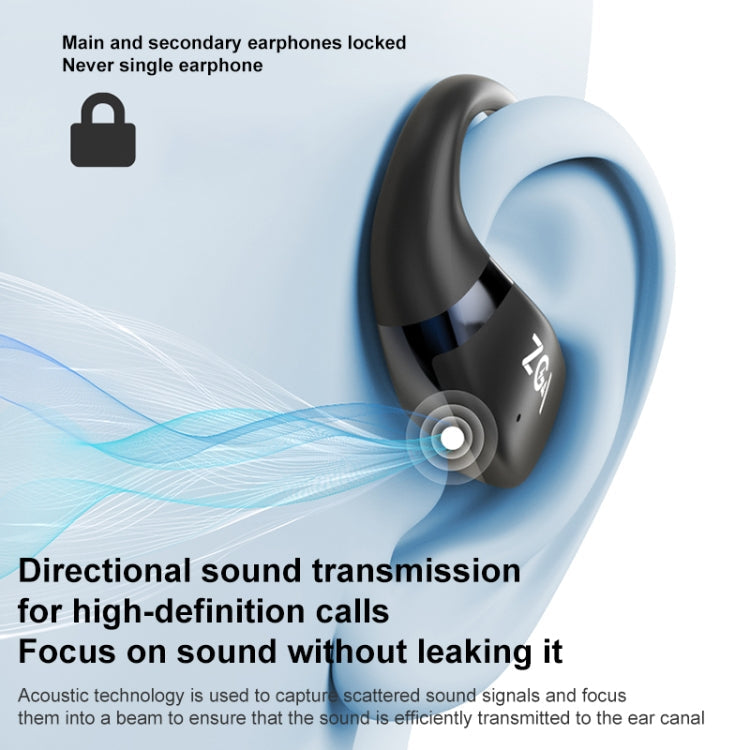 ZGA GS18 Blade AI Wireless Bluetooth Earphone(Beige)