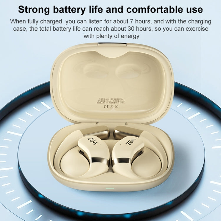 ZGA GS18 Blade AI Wireless Bluetooth Earphone(Beige)