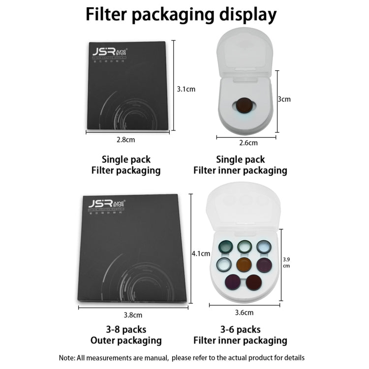 For Insta360 GO 3S JUNESTAR Camera Lens Filter, Filter:ND16