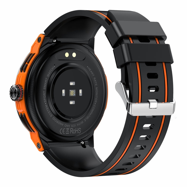 LEMFO HK52 1.43 inch BT5.3 IP68 Sport Smart Watch, Support Bluetooth Call / Message Notification / Heart Rate / Blood Pressure Health Monitor(Orange)