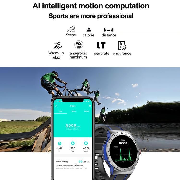 LEMFO HK52 1.43 inch BT5.3 IP68 Sport Smart Watch, Support Bluetooth Call / Message Notification / Heart Rate / Blood Pressure Health Monitor(Orange)