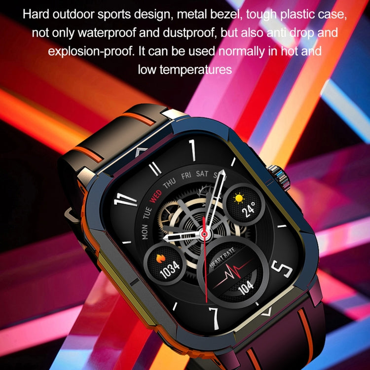 LEMFO HK56 2.06 inch BT5.3 IP68 Sport Smart Watch, Support Bluetooth Call / Message Notification / Heart Rate / Blood Pressure Health Monitor(Blue)