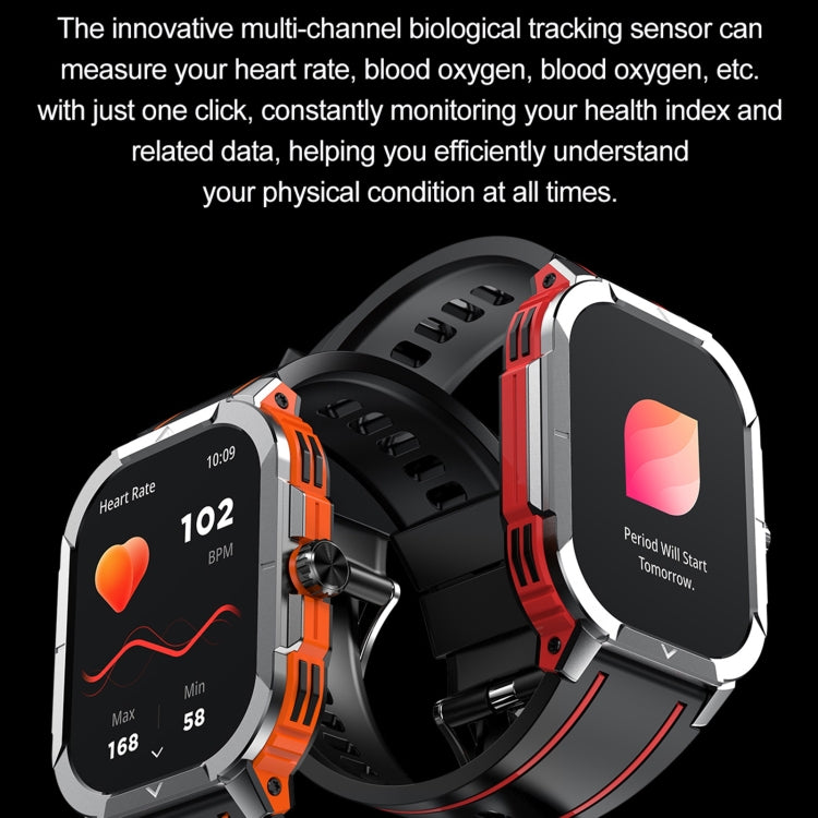 LEMFO HK56 2.06 inch BT5.3 IP68 Sport Smart Watch, Support Bluetooth Call / Message Notification / Heart Rate / Blood Pressure Health Monitor(Blue)
