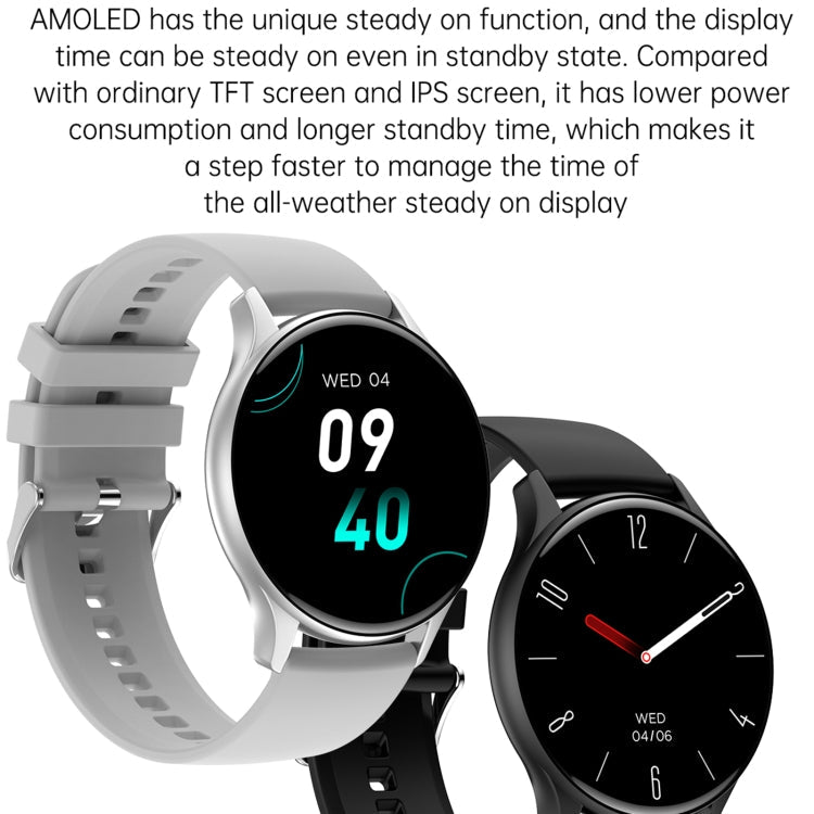 HK89 1.43 inch BT5.0 IP67 Sport Smart Watch, Support Bluetooth Call / Message Notification / Heart Rate / Blood Pressure Health Monitor(Black)