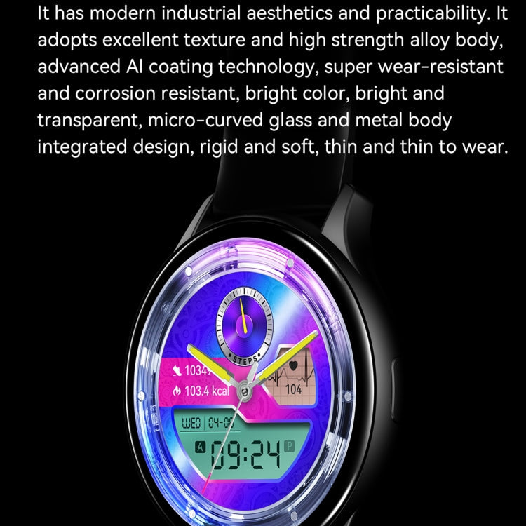 HK89 1.43 inch BT5.0 IP67 Sport Smart Watch, Support Bluetooth Call / Message Notification / Heart Rate / Blood Pressure Health Monitor(Silver)