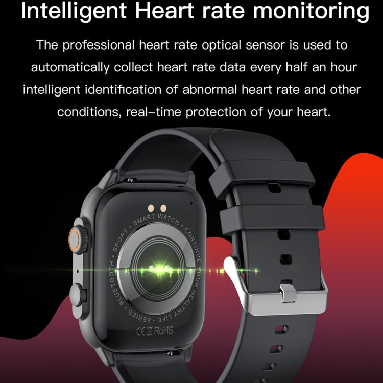 LEMFO HK95 1.952 inch BT5.0 IP68 Sport Smart Watch, Support Bluetooth Call / Sleep / Blood Oxygen / Heart Rate / Blood Pressure Health Monitor(Black)