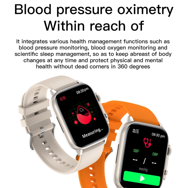 LEMFO HK95 1.952 inch BT5.0 IP68 Sport Smart Watch, Support Bluetooth Call / Sleep / Blood Oxygen / Heart Rate / Blood Pressure Health Monitor(Gold)