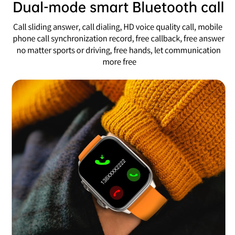 LEMFO HK95 1.952 inch BT5.0 IP68 Sport Smart Watch, Support Bluetooth Call / Sleep / Blood Oxygen / Heart Rate / Blood Pressure Health Monitor(Gold)
