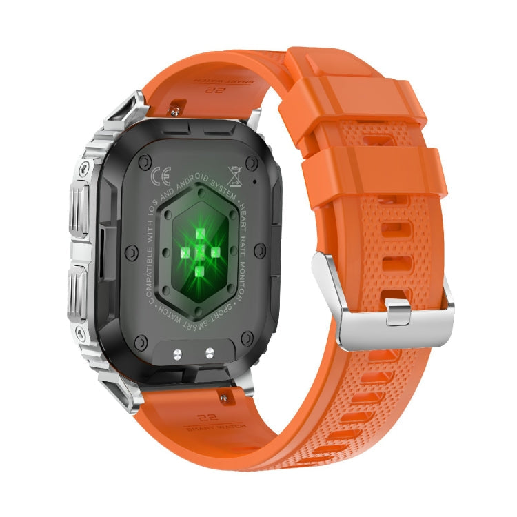 LEMFO K61 Pro 1.96 inch BT5.0 Sport Smart Watch, Support Bluetooth Call / Sleep / Blood Oxygen / Heart Rate / Blood Pressure Health Monitor(Orange)
