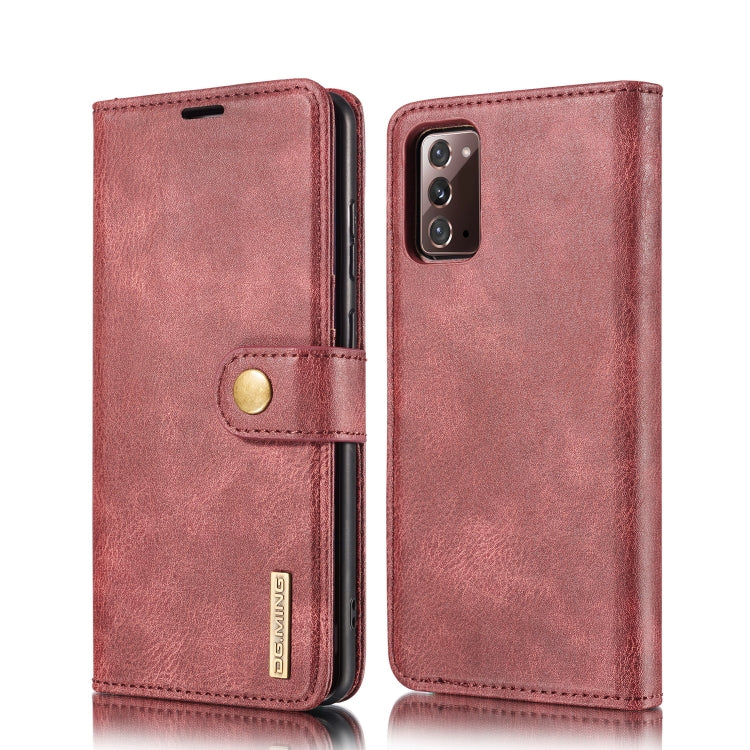 DG.MING Crazy Horse Texture Flip Detachable Magnetic Leather Case with Holder & Card Slots & Wallet, For Samsung Galaxy Note20 Ultra, For Samsung Galaxy Note20