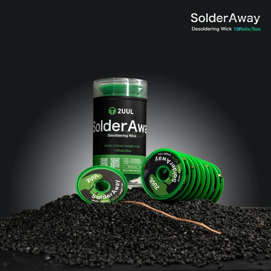 10 in 1 2UUL DW11 SolderAway 2.0mm Desoldering Wick 2015, Length: 1.5m