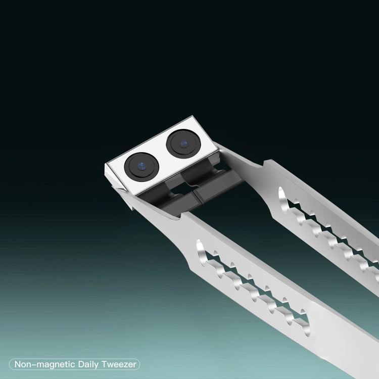 2UUL Non-magnetic Stainless Stencil Tweezers with Holes, Model:TW21
