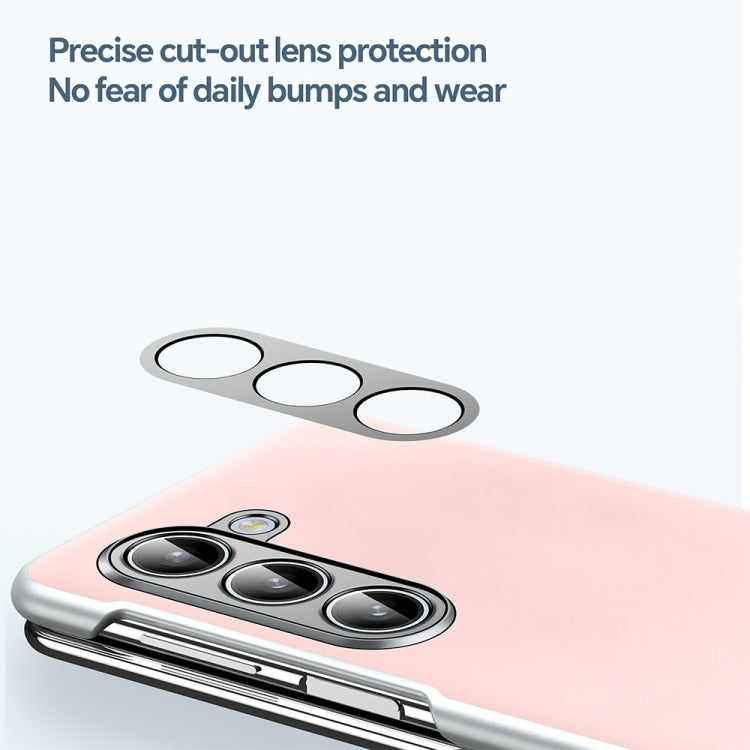 For Samsung Galaxy Z Fold4 SULADA Skin Feel Liquid Leather Shockproof Phone Case(White)