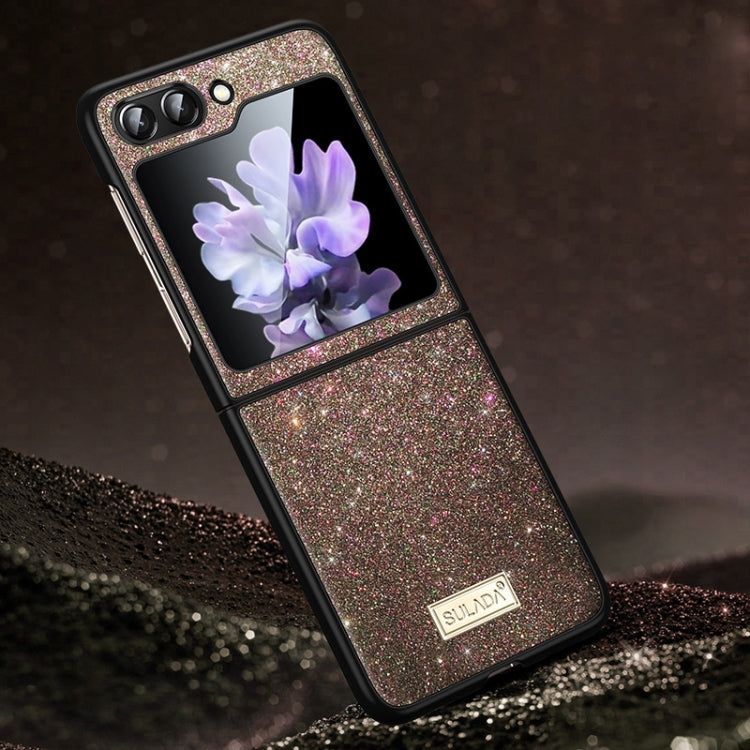 For Samsung Galaxy Z Flip6 / Flip7 FE SULADA Shockproof TPU + Handmade Leather Phone Case(Colorful)
