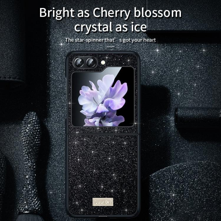 For Samsung Galaxy Z Flip6 / Flip7 FE SULADA Shockproof TPU + Handmade Leather Phone Case(Red)