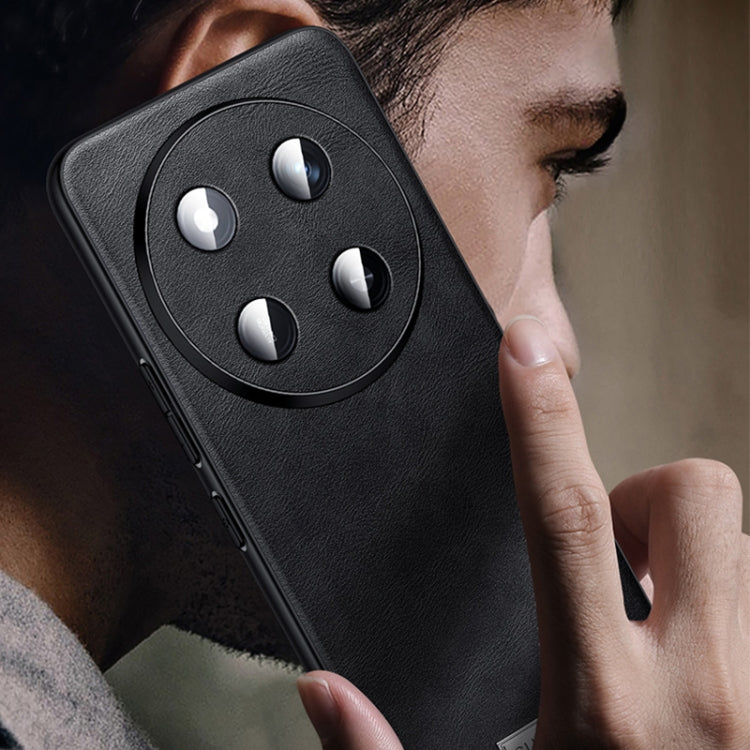For Honor X60 SULADA Shockproof TPU Hybrid Handmade Leather Phone Case(Brown)