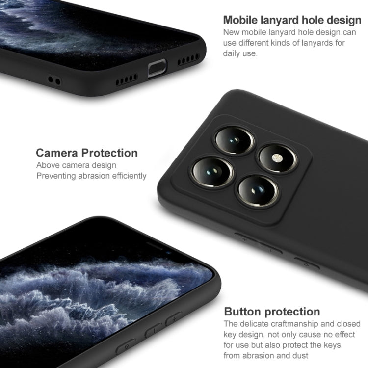 For Xiaomi 14T Pro imak UC-3 Series Shockproof Frosted TPU Phone Case