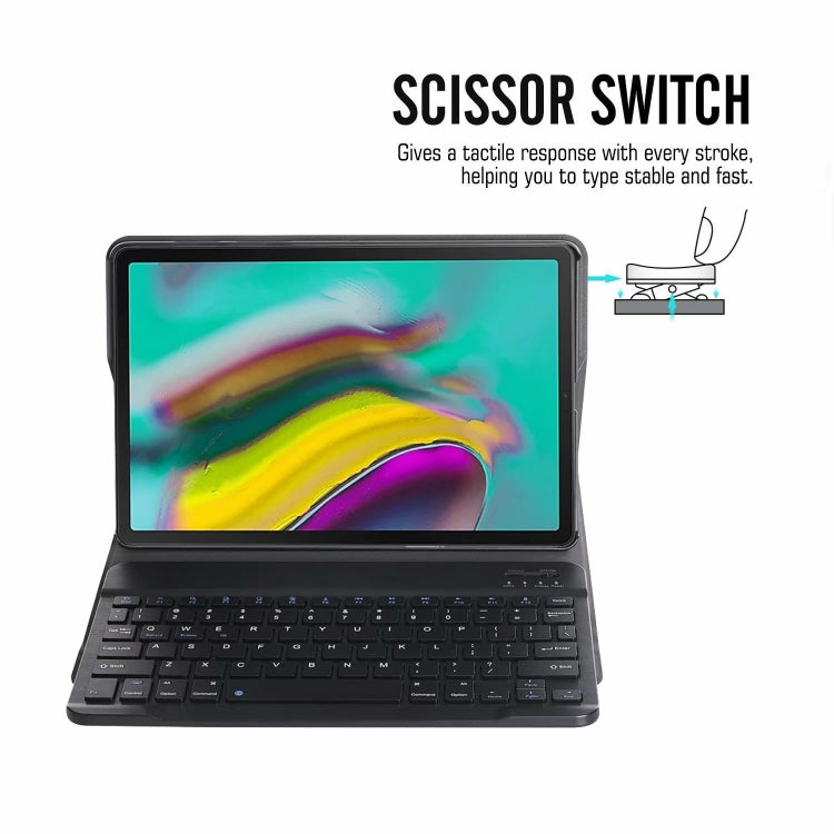 Ultra-thin Detachable Bluetooth Keyboard Leather Case with Stand & Sleep Function & Backlight, For Samsung Galaxy Tab A7 T500/T505, For Samsung Galaxy Tab S7 T870/T875