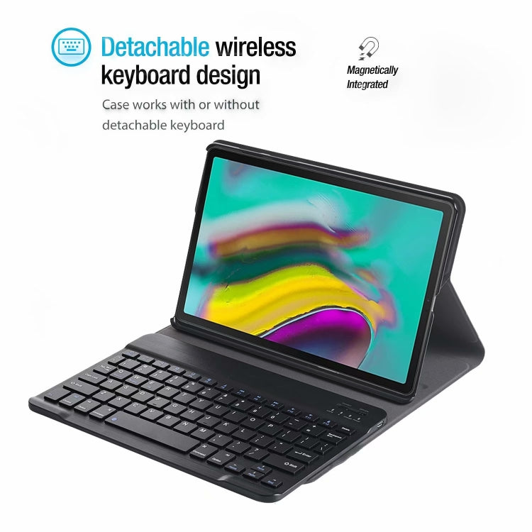 Ultra-thin Detachable Bluetooth Keyboard Leather Case with Stand & Sleep Function & Backlight, For Samsung Galaxy Tab A7 T500/T505, For Samsung Galaxy Tab S7 T870/T875