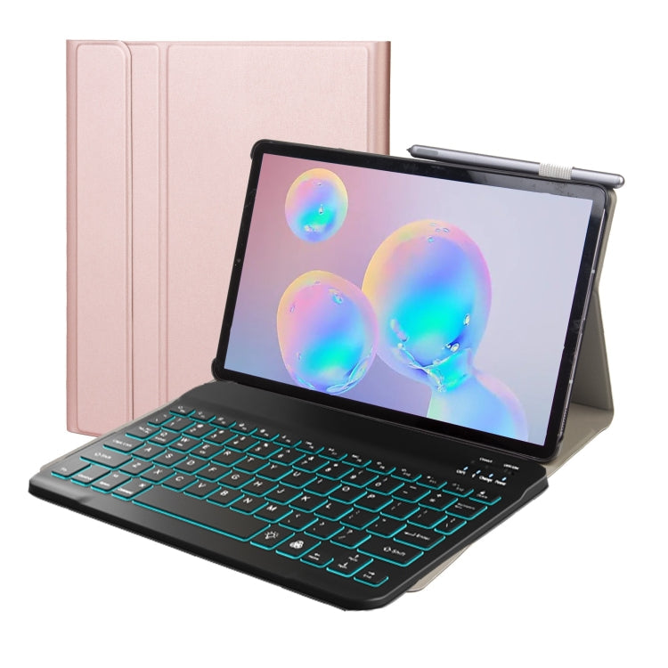 Ultra-thin Detachable Bluetooth Keyboard Leather Case with Stand & Sleep Function & Backlight, For Samsung Galaxy Tab A7 T500/T505, For Samsung Galaxy Tab S7 T870/T875